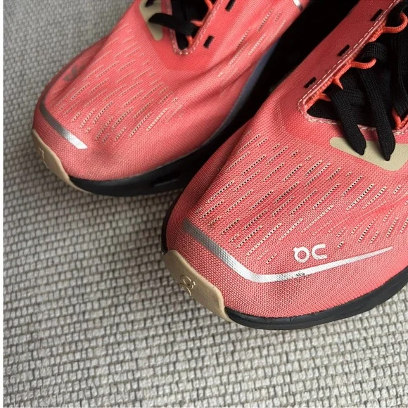 On Cloud Running Cloudspark Sneakers Running Workout Shoes in Flame / Black - Picture 7 of 9